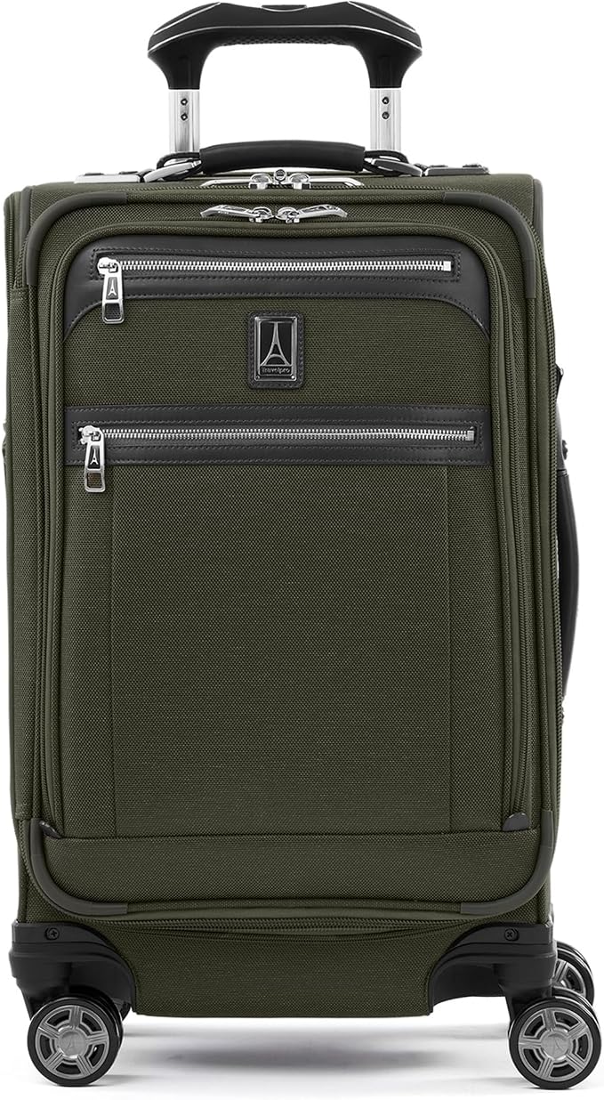 Travelpro Platinum Elite Softside Expandable Carry on Luggage, 8 Wheel Spinner by Travelpro