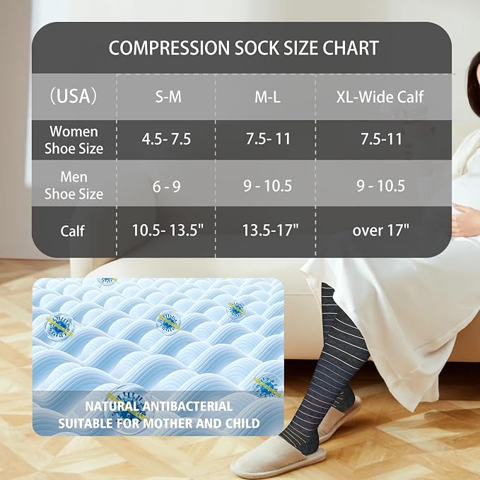 LEVSOX Thick Cotton Compression Socks - Image 6