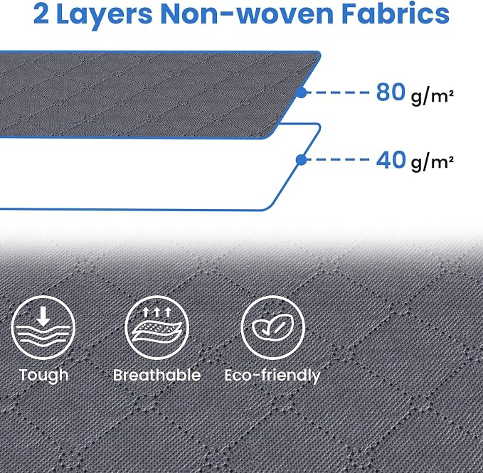 Fab totes 4 Pack Clothes Storage, Foldable Thick Fabric Blanket Storage Bags - Image 6