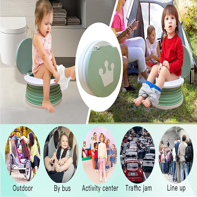 Travel Potty for Toddler, Portable and Foldable Toilet, Apply to Seat Emergency - Image 3