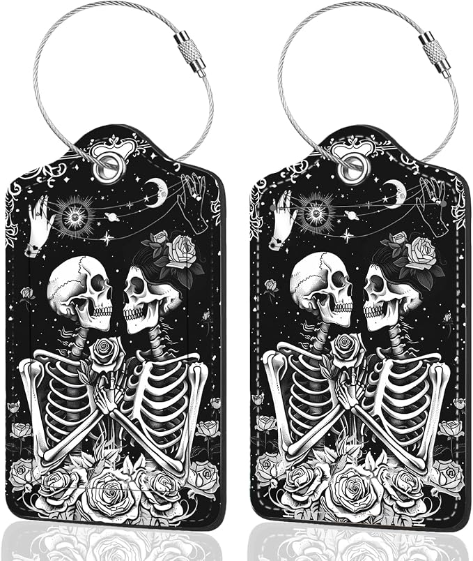 2Pack Luggage Tags for Suitcases, Cute Unique Pu Leather Cruise Luggage Tag by Unknown