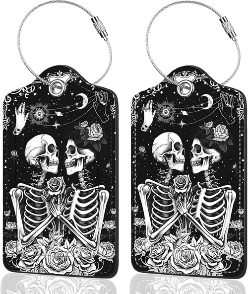 2Pack Luggage Tags for Suitcases, Cute Unique Pu Leather Cruise Luggage Tag by Unknown