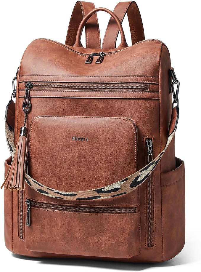 Shrrie Vegan Leather Laptop Backpack by Shrrie