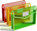 ThinkTex Plastic Expanding File Folder, Transparent envelopes by ThinkTex