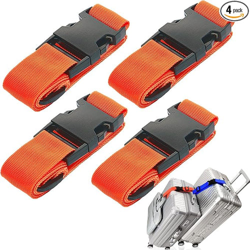 4Pack Luggage Straps Add Bag Luggage Straps to Connect Two Suitcases, by Ajmyonsp