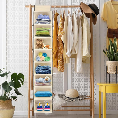 2 Pack Large-Sized Hanging Shoe Organizer 8-Shelf, Hanging Closet Organizer - Image 2