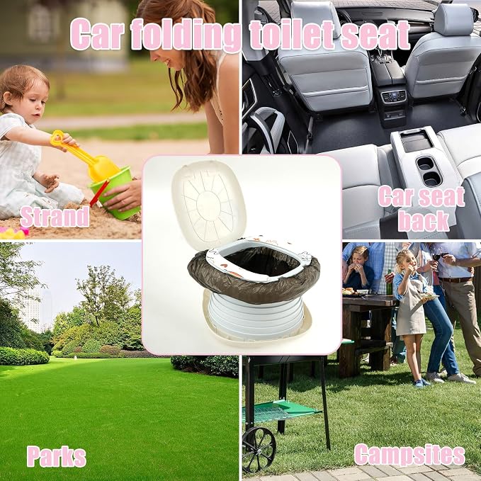 Travel Potty Seat for Toddler Portable Potty for Toddler Travel Portable Toilet - Image 5
