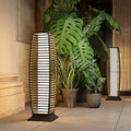 Grand patio Outdoor Floor Lamp Solar Powered Lantern Waterproof Wicker Boho by GrandPatio