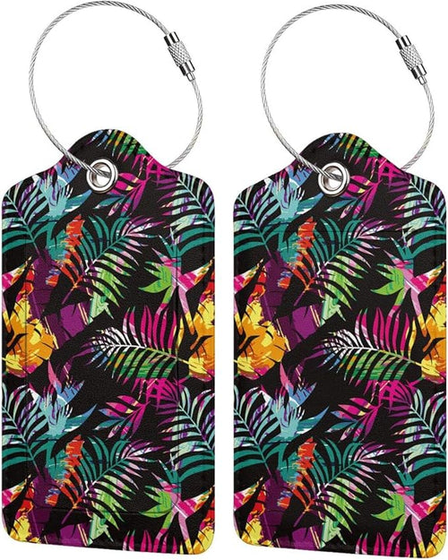2 Packs Colorful Palms Crew Luggage Tag by OUZPGAQ