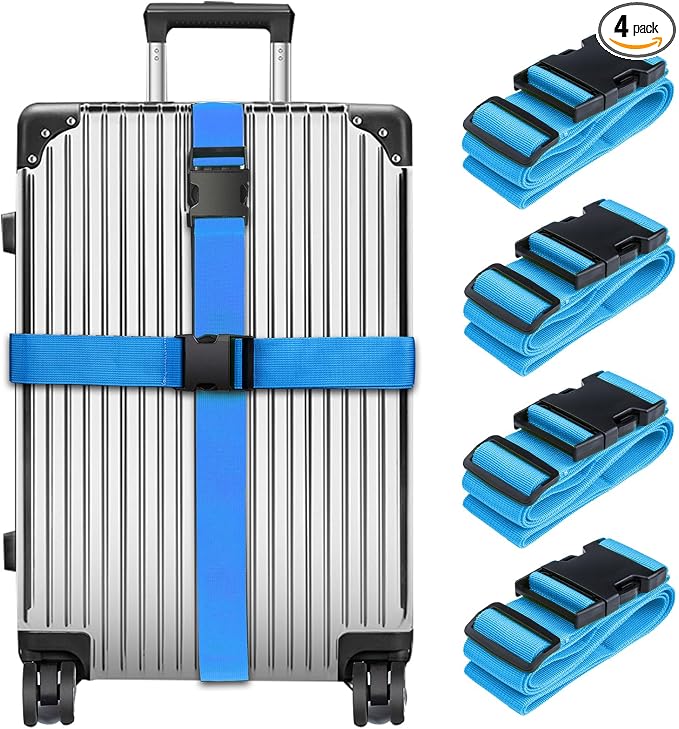 Luggage Straps for Suitcases TSA Approved, Travel Belt Suitcase Belt, Suitcase by collwait