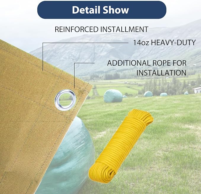 10’x16’ Canvas Tarps Heavy Duty Waterproof Tarpaulins - Image 5