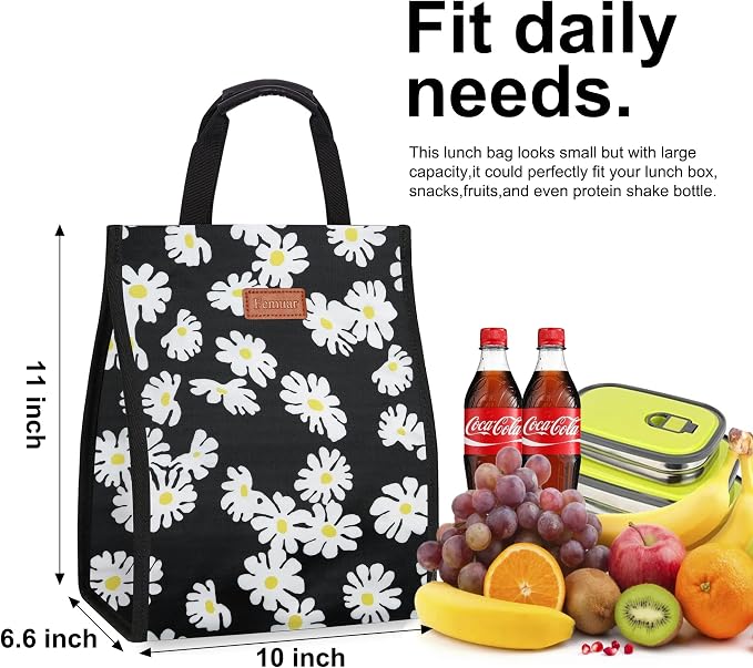 Lunch Bags for Women Insulated Reusable Lunch Tote - Image 2