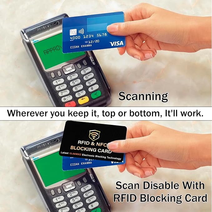SaiTech IT 20 Pack RFID Blocking Card, One Card Protects Entire Wallet Purse - Image 5