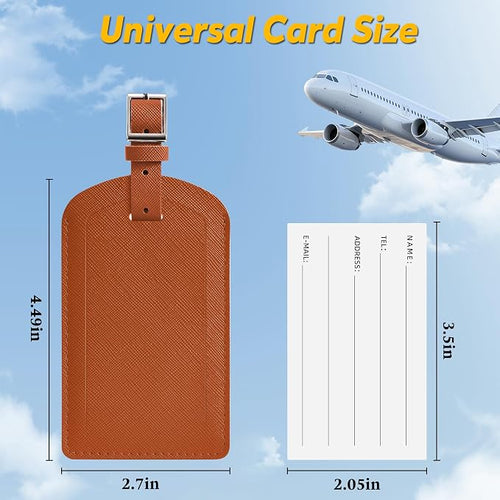 3 Pack Luggage Tags for Suitcases, TSA Approved Bag Tags, Baggage Tags - Image 2