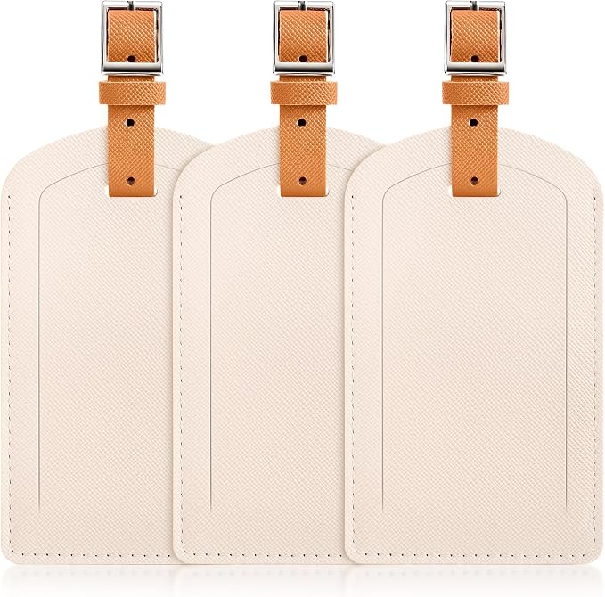 3 Pack Luggage Tags for Suitcases, TSA Approved Bag Tags, Baggage Tags by Airkit