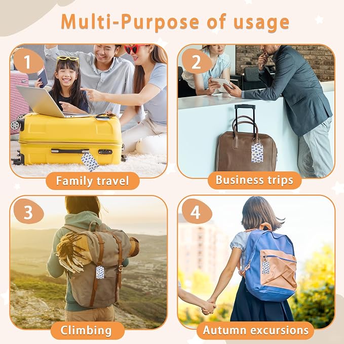 Blue Evil Eyes Hamsa Hand Luggage Tags - Image 7