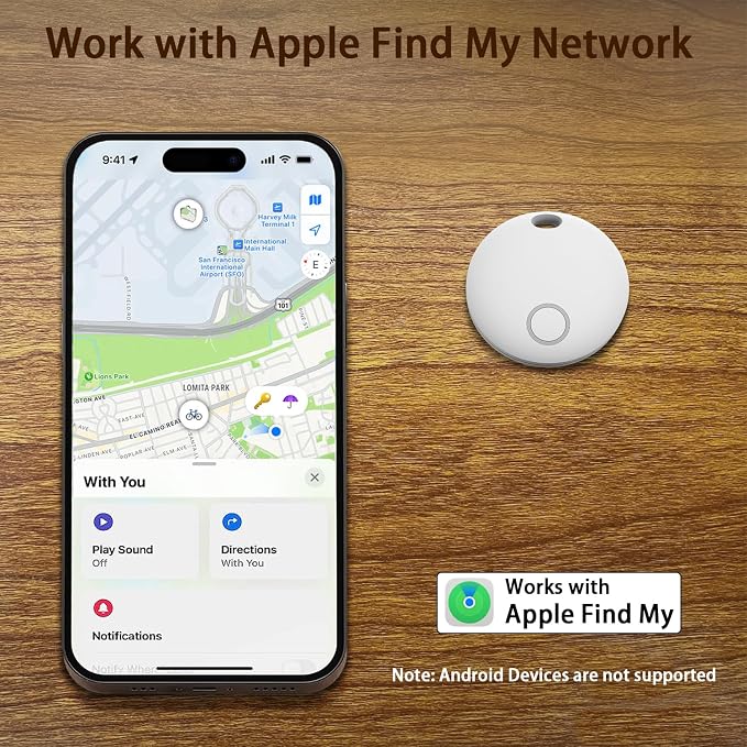 Air Tracker Tags-4 Pack, Smart Bluetooth Tracker, Compatible - Image 2