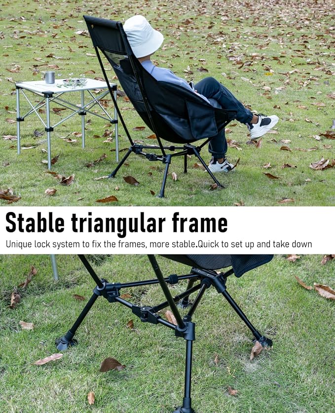 iClimb Ultralight Compact Camping Folding Beach Chair - Image 6