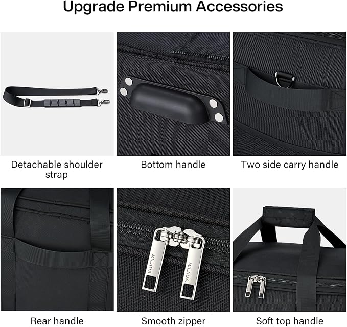 MILADA Expandable Luggage Bags for Travel Foldable Suitcase - Image 6