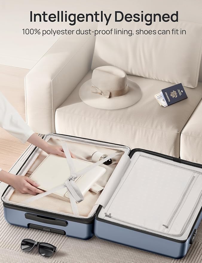 Carry on Luggage 22 X 14 X 9 Airline Approved, 20 Inch Luggage - Image 8