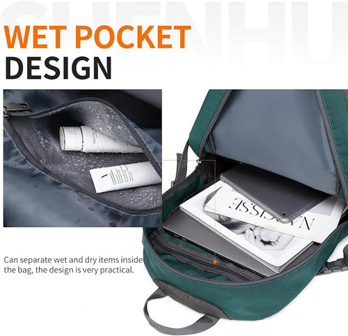 40L Hiking Backpack Lightweight Daypack Waterproof Travel Camping Backpack - Image 2