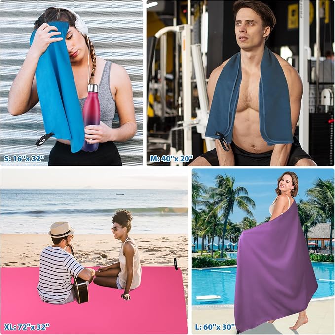 BOGI Microfiber Travel Sports Towel-Quick Dry Towel, Soft Lightweight - Image 8