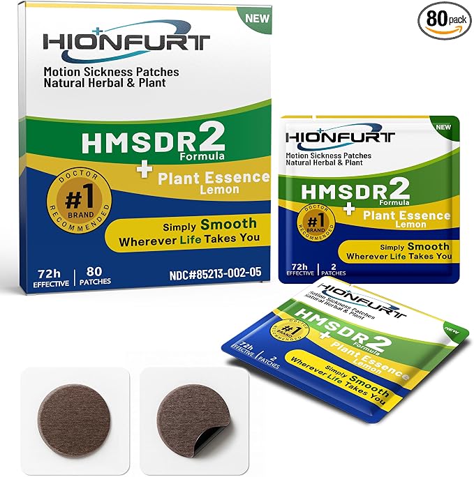 HMSDR2 80ct Motion Sickness Patches by HIONFURT