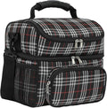 FlowFly Double Layer Cooler Insulated Lunch Bag Adult Lunch Box Large Tote Bag by FlowFly