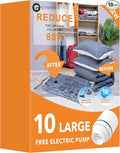 10 Large Vacuum Storage Bags by GONGSHI