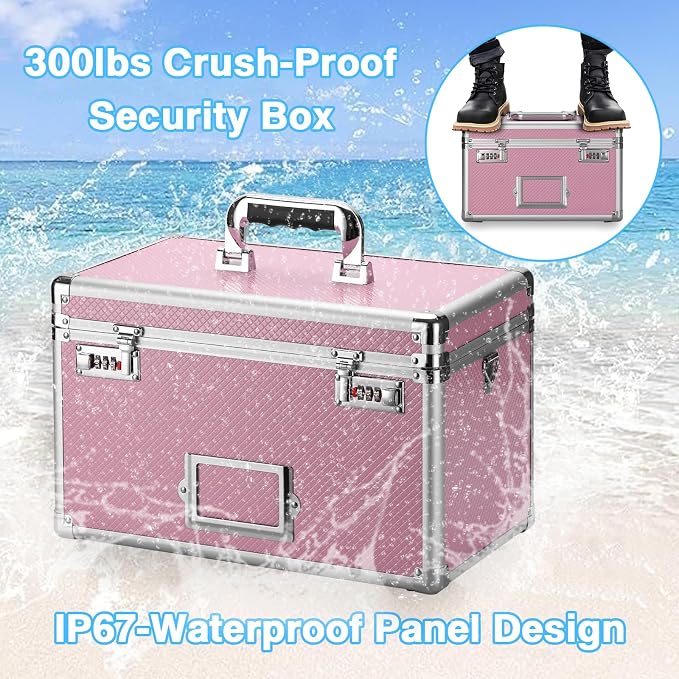 11 x 7 x 8.3 Inch Lockable Storage Box - Image 6