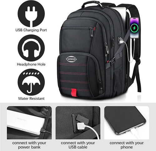 18.4 Inch Travel Laptop Backpack, Extra Large Backpack, Laptop Backpack - Image 2