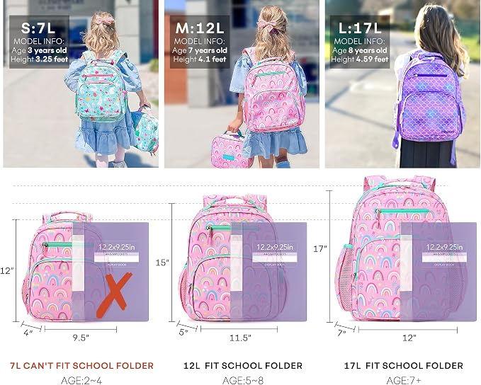 mibasies Girls Backpack: Large Kids Backpack Girls - Image 3