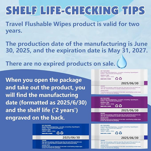 36 PackTravel Flushable Wipes - Image 2