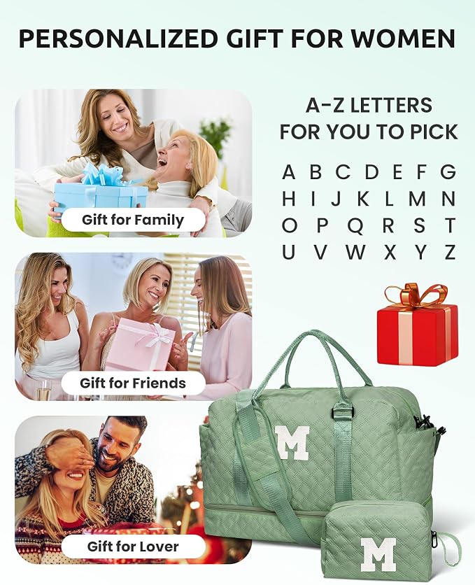 Gifts for Preteeens Girls 10-13-Initial Girl Travel Bag - Image 2