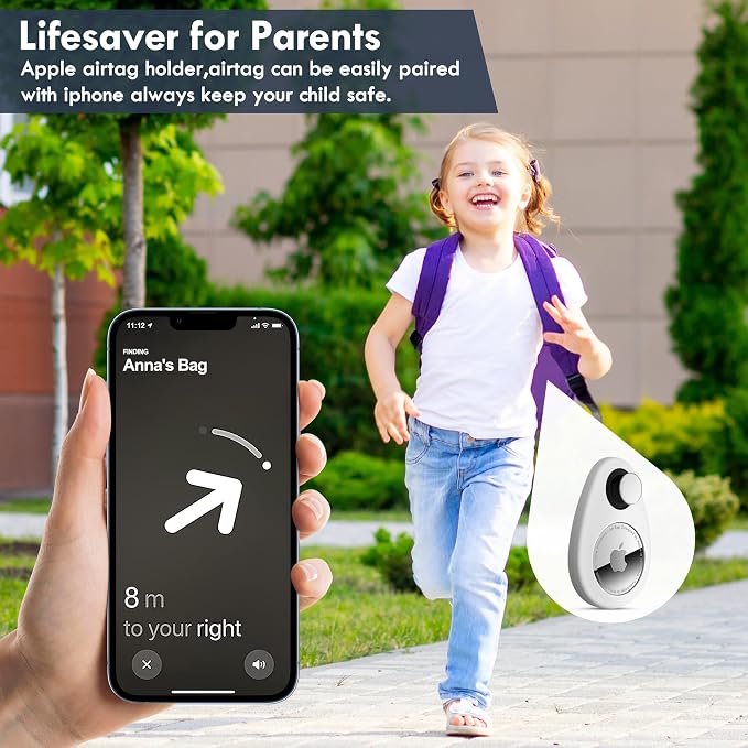 for Airtag Holder for Kids Hidden 2 Pack GPS Tracker Case, Anti-Removal - Image 5