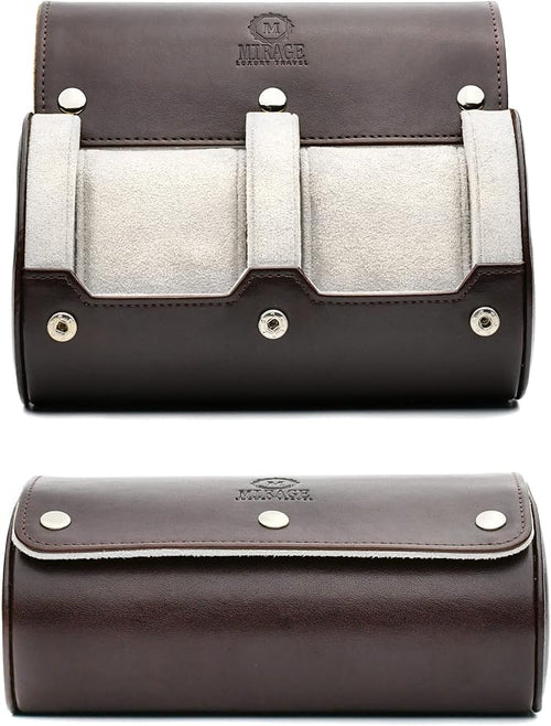 2 Watch Travel Case for Men by MirageLuxuryTravel