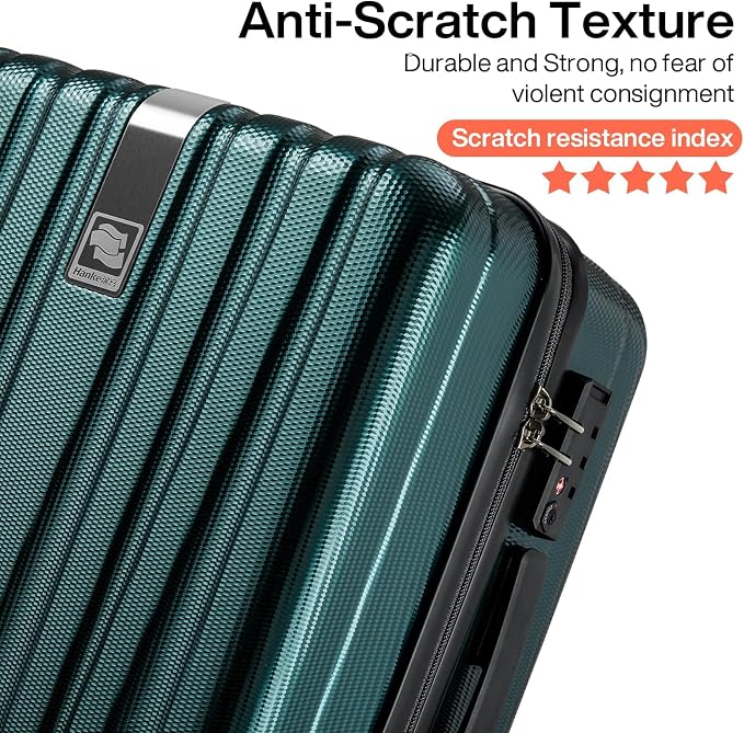 Hanke 20 Inch Carry On Luggage 22x14x9 Airline Approved Lightweight PC Hard - Image 6