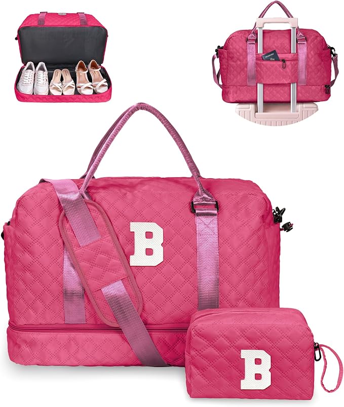 Sweet 15 Gifts for Girls-Initial Travel Bag by Vogewood