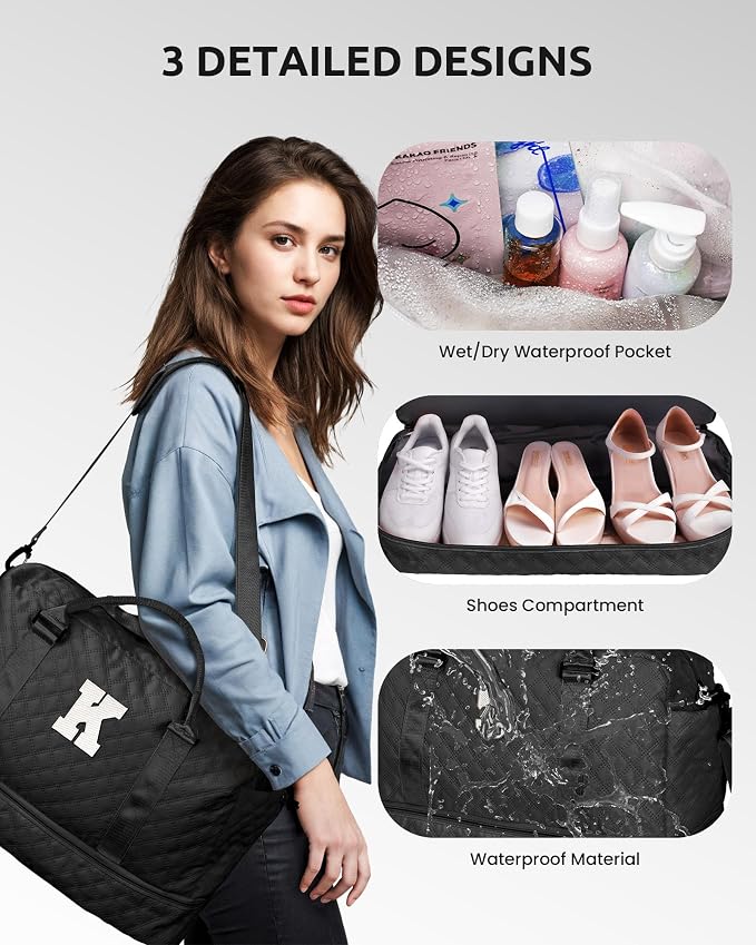 Bridesmaid Proposal Gifts-Initial Duffle Bag - Image 6