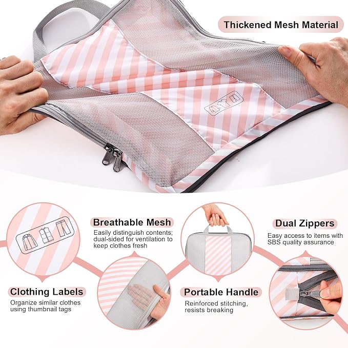 8 Set Compression Packing Cubes - Image 6