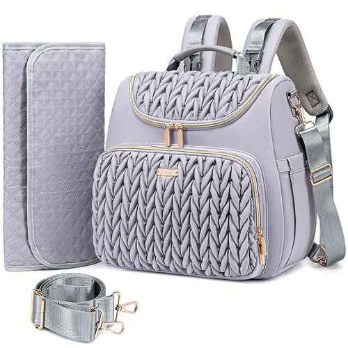 4 in 1 Convertible Diaper Bag Backpack, Waterproof Baby Diaper Bag by Tealari
