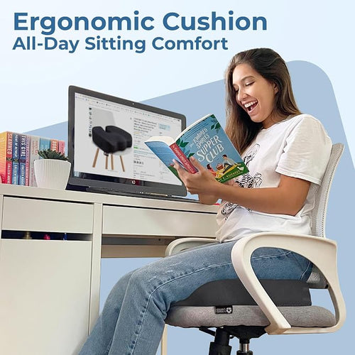 5 STARS UNITED Seat Cushion for Tailbone Pain Relief – Large Memory Foam - Image 2