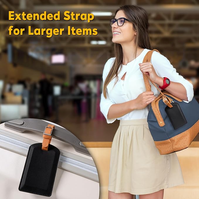 3 Pack Luggage Tags for Suitcases, TSA Approved Bag Tags, Baggage Tags - Image 5