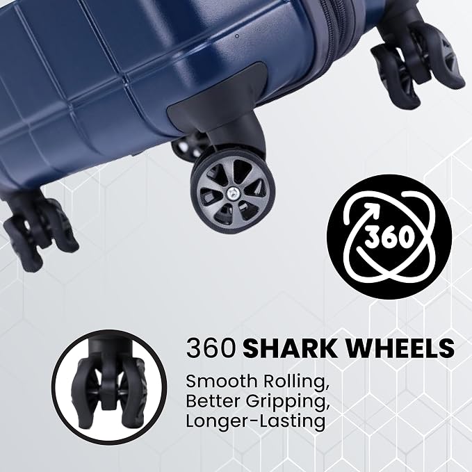 Spyder Carve 3 Piece Set with 360° Spinner Wheels, TSA Approved Lock - Image 3