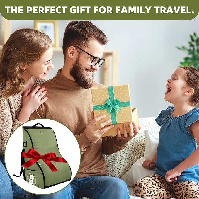 Padded Car Seat Travel Bag for Airplane – Waterproof Heavy Duty Carseat - Image 6