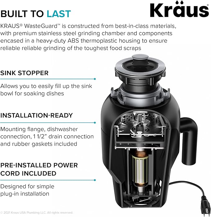 KRAUS Standart PRO™ 33-inch 16 Gauge Undermount 50/50 Double Bowl Stainless - Image 11