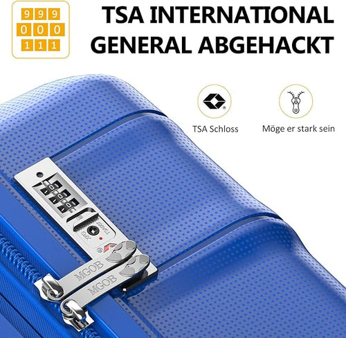24 Inch Luggage with Spinner Wheels, Hard Shell Suitcase, Lightweight PP - Image 2