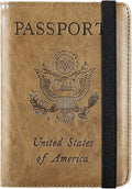 Passport Holder Cover Wallet Travel Essentials RFID Blocking Leather Card Case by PASCACOO