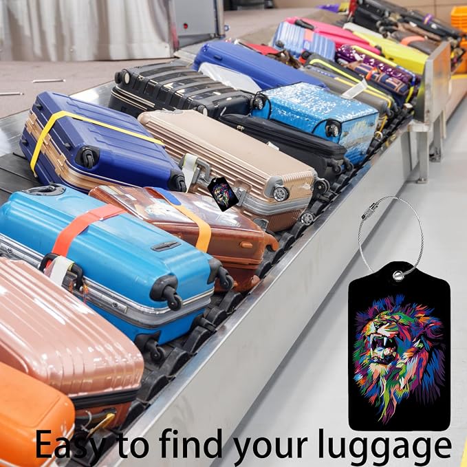 Colorful Lion's Roar Luggage Tags - Image 5