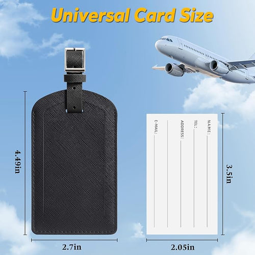 3 Pack Luggage Tags for Suitcases, TSA Approved Bag Tags, Baggage Tags - Image 2